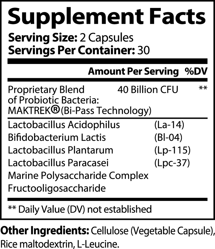 
                  
                    Probiotic 40 Billion with Prebiotics
                  
                