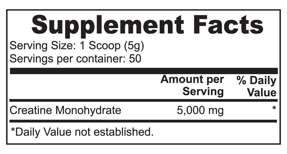 
                  
                    Creatine Monohydrate
                  
                